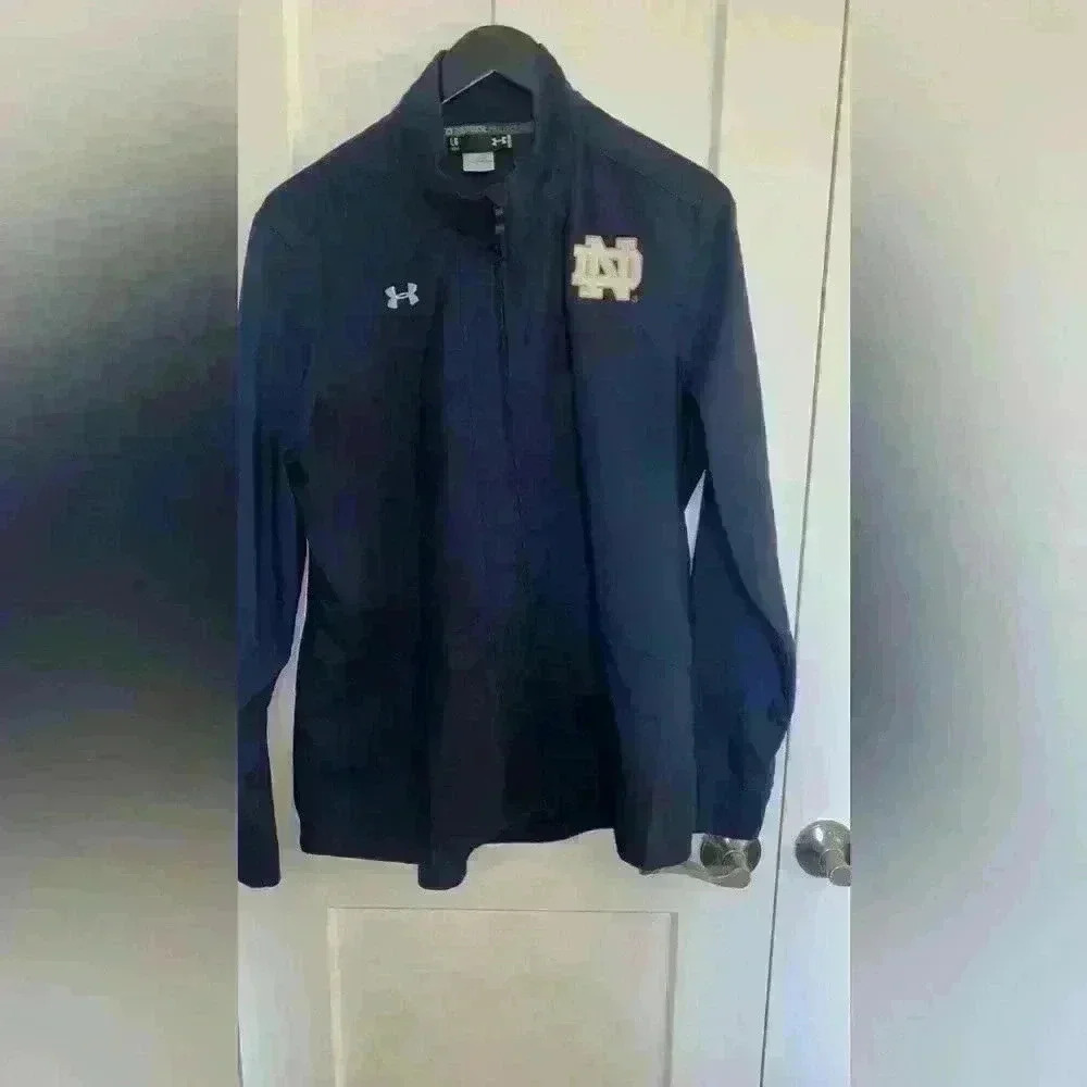 WOMANS NOTRE DAME UNDER ARMOUR WIND BREAKER JACKET
